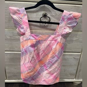 Lilly Pulitzer plaid tank top